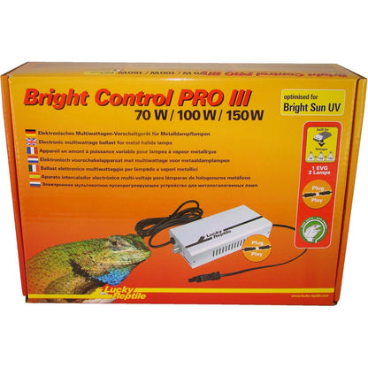 208057 - LUCKY REPTILE Bright Control PRO III - Balast Elektronik 70/100/150W për Llambat Metalike Halide, Aksesorë Ndriçimi për Terrarium, Ngjyra e Bardhë