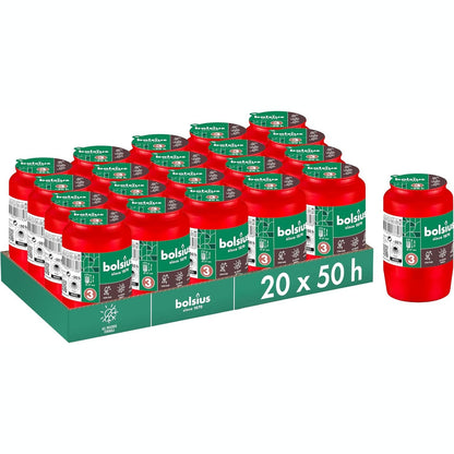 223348 - BOLSIUS - Qiri Varri i Kuq, 20 copë, Koha e djegies 2 ditë, pa vaj palme