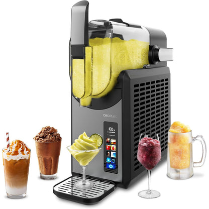 288058 - CECOTEC Makinë për përgatitjen e akullores Twist&Ice 2600, Kapacitet 2.6L, 220W, Përgatit pije në 15-60 minuta, Rezervuar përbërësish 1.9L, Kontroll me prekje, 6 mënyra, Ftohje adaptive, Dizajn ergonomik