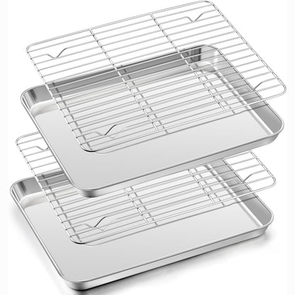 252829 - Set Tepsie Pjekjeje Herogo me Raft Ftohës, 2 Tepsi Pjekjeje, 31.5 x 24.5 cm