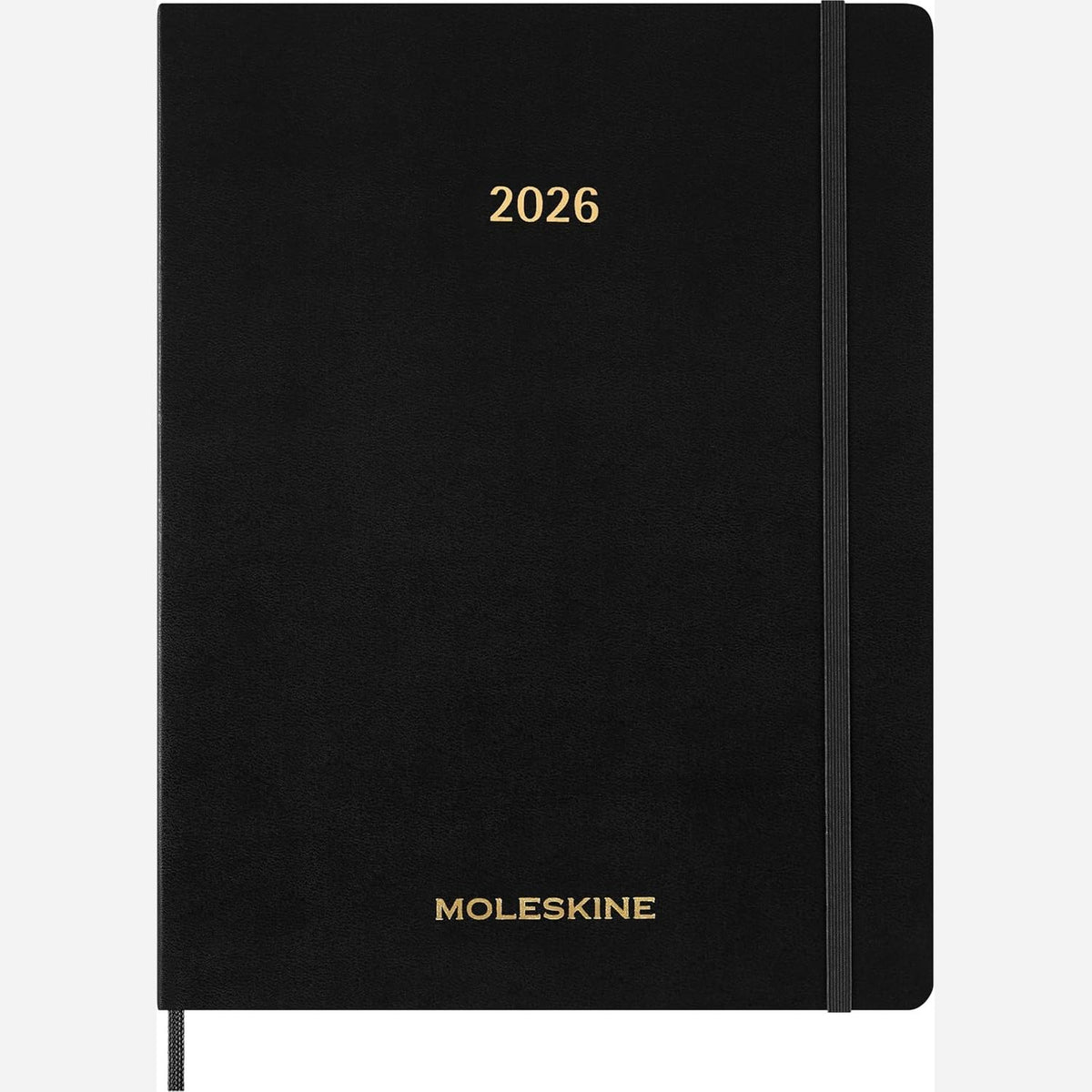 299776 - MOLESKINE Planifikues Essential 2025-2026, Planifikues Vertikal Javor, 15 Muaj, Hapësira Kohore Ditore, Mbulesë Fleksibile, E Zezë, Format XXL 23.5 x 28.14 cm