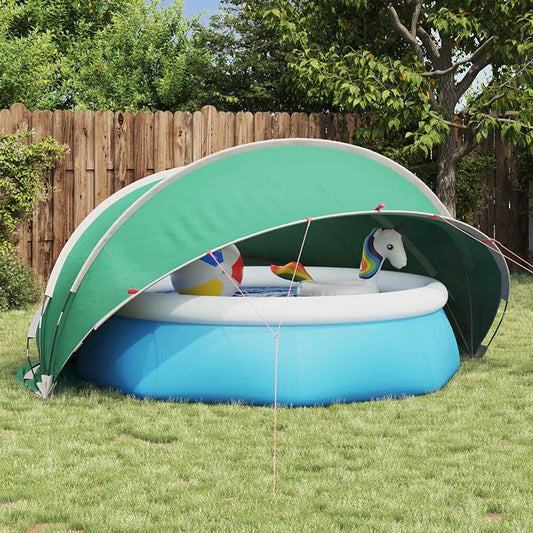 334297 - VIDAXL Kupolë pishine 336 x 322 x 160 cm poliester 185T me veshje PU