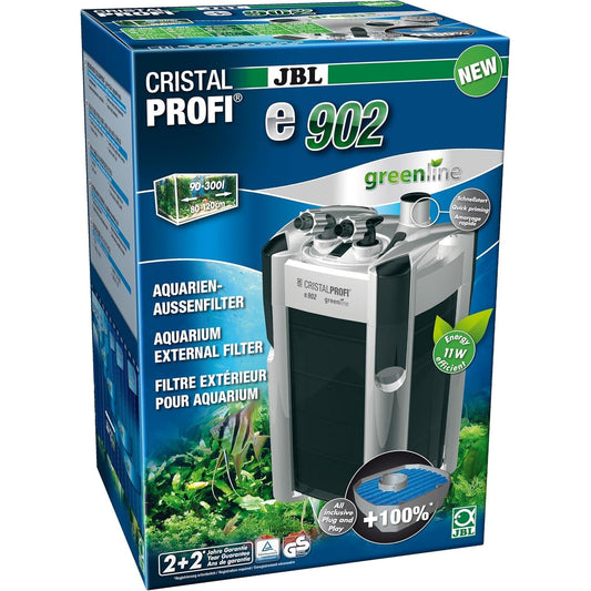 239280 - JBL CristalProfi E902 greenline - filtër i jashtëm akuariumi - Argjend - 90 - 300 l