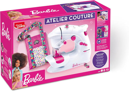 167353 - MAPED CREATIV - Studio Dizajni me Makinë Qepjeje, Komplet i Plotë për Fillestarët, me Sistem Sigurie, për Fëmijë mbi 8 Vjeç - BARBIE