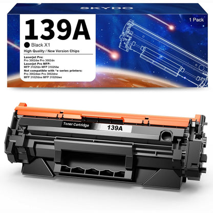 299559 - Toner 139A me Çip i Kompatibël për Kartushë Toneri HP 139A 139X W1390A W1390X për HP LaserJet Pro 3002dw 3002dn 3002 MFP 3102fdn 3102fdw 3102 (1X W1390A i Zi)