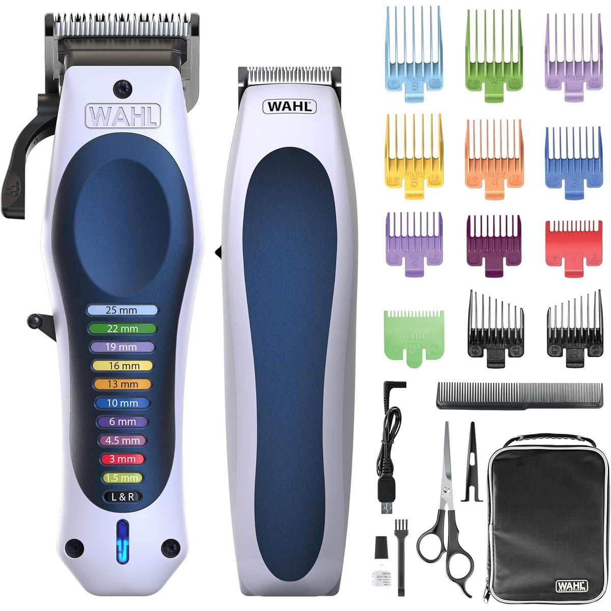 289504 - WAHL Kit i Kombinuar Lithium Color Pro, komplet i plotë prerjeje flokësh, bateri ultra e fuqishme