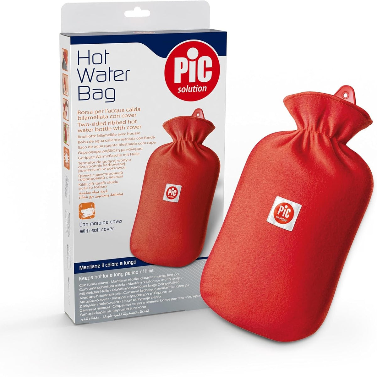 336808 - PIC SOLUTION Shishe uji e nxehtë me mbulesë mbrojtëse, Kapacitet 1.5 L