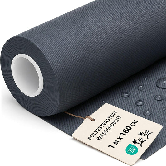 202815 - GRAFIT OEKO-TEX Pëlhurë e Papërshkueshme nga Uji, Metër 1m x 160cm - ideale për Mobilje të Jashtme, Jastëkë, Mbulesa dhe Aksesorë Kopshti