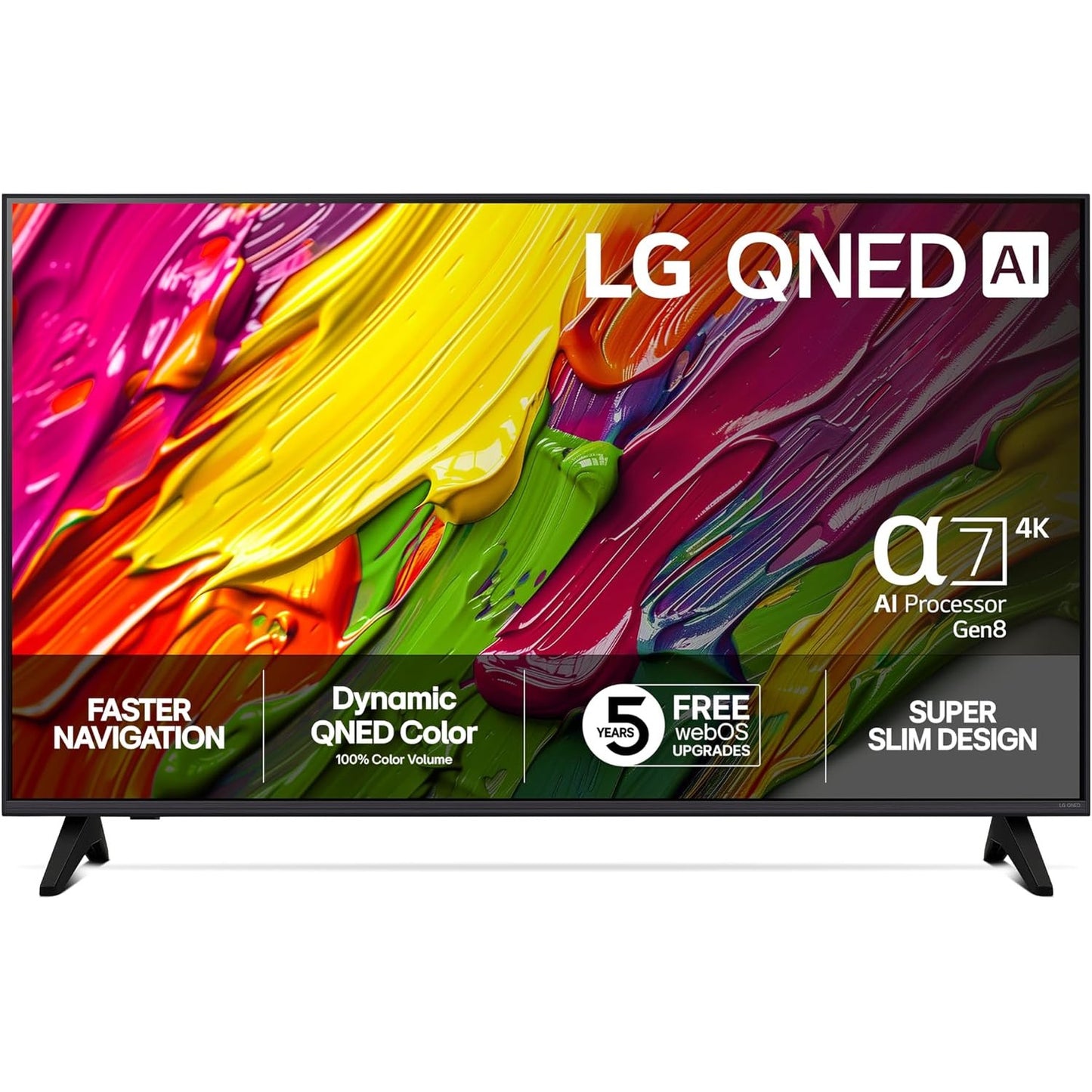 272608 - LG QNED AI TV 2025 | 43QNED70 | 43 inç (108 cm) | 4K UHD | HDR10 | webOS 25 | Telekomandë Magjike AI | Alexa, Asistent Google | Netflix, Disney +, Canal+, Prime Video
