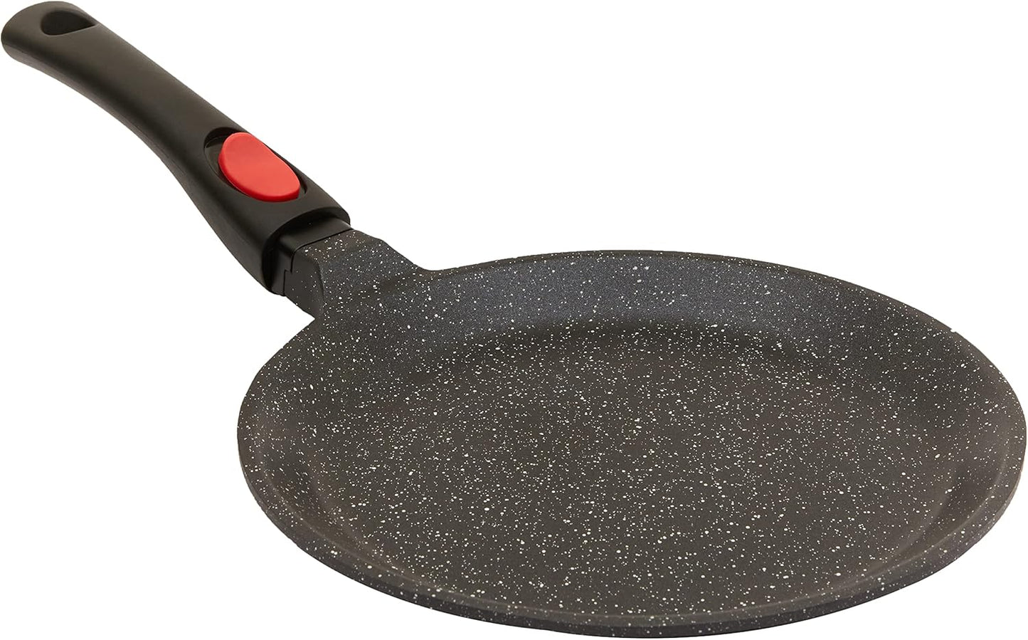 246728 - KAMBERG – 0008050 – TAVË KREPI 24 CM – DOREZË E LËVIZSHME – ALUMIN I DERDHUR – VESHJE ME EFEKT GURI – I PËRSHTATSHËM PËR TË GJITHA LLOJTE E SOBAVE, PËRFSHIRË INDUKSIONIN – PA PFOA