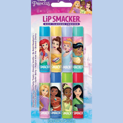 317964 - LIP SMACKER Pako për Festa Disney Princess, Set me 8 Balsame Buzësh të Përzier për Fëmijë