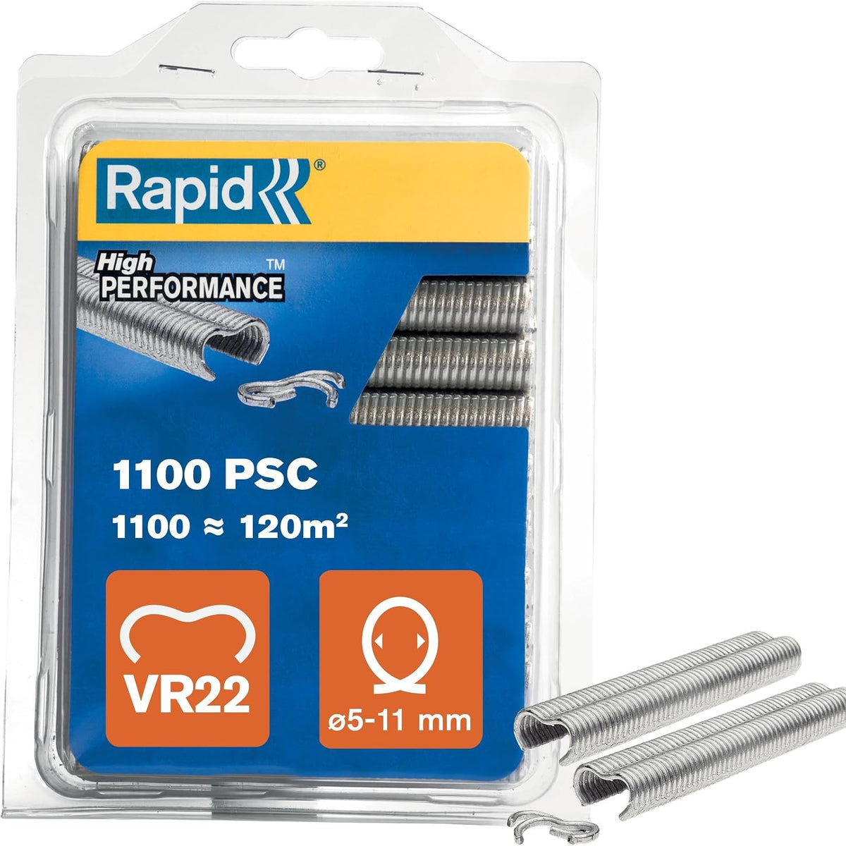 314878 - RAPID VR22 Kapëse për Gardhe prej Çeliku të Galvanizuar - 1100 copë