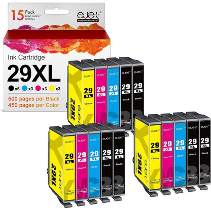 277116 - 29XL Fishek boje për Epson 29 29XL, për Epson Expression Home XP-235/255/245/345/352/445/452/432/335/342/442, (E zezë, cian, magenta, e verdhë, pako me 14 fishekë)