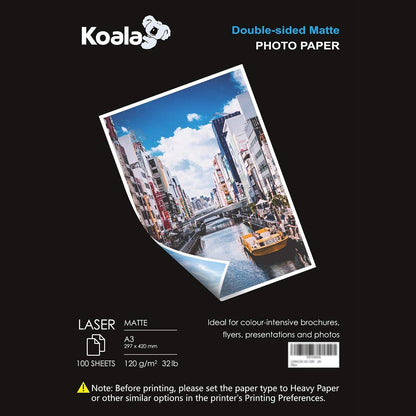 267484 - KOALA Letër fotografike për printerë lazer, A3, 120 g/m², 100 fletë