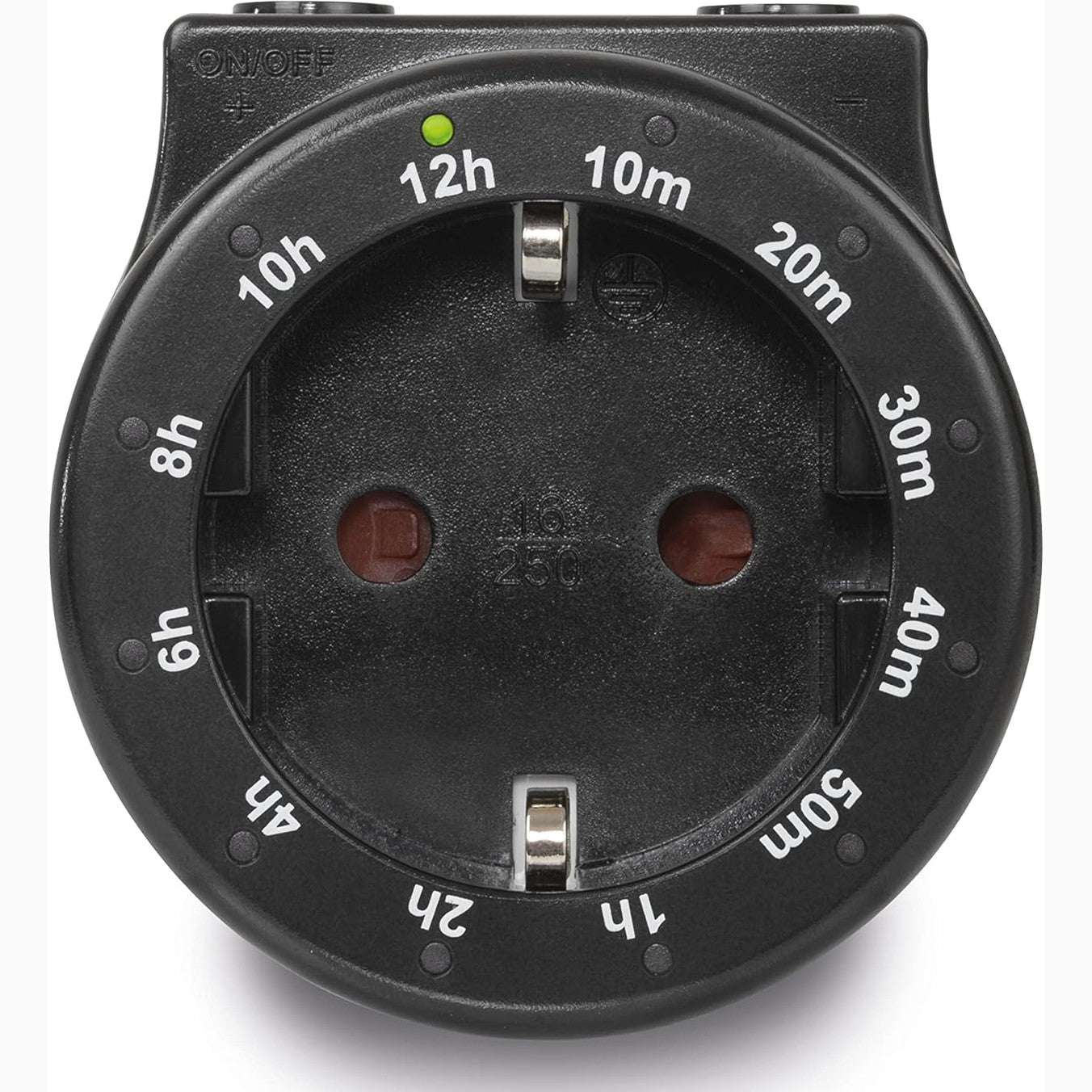 197494 - BLANKO Timer CT4, Prizë Dixhitale me Ekran LED të Integruar, i Zi, 220V, Vetëm për Prizat Gjermane, Kursim Energjie