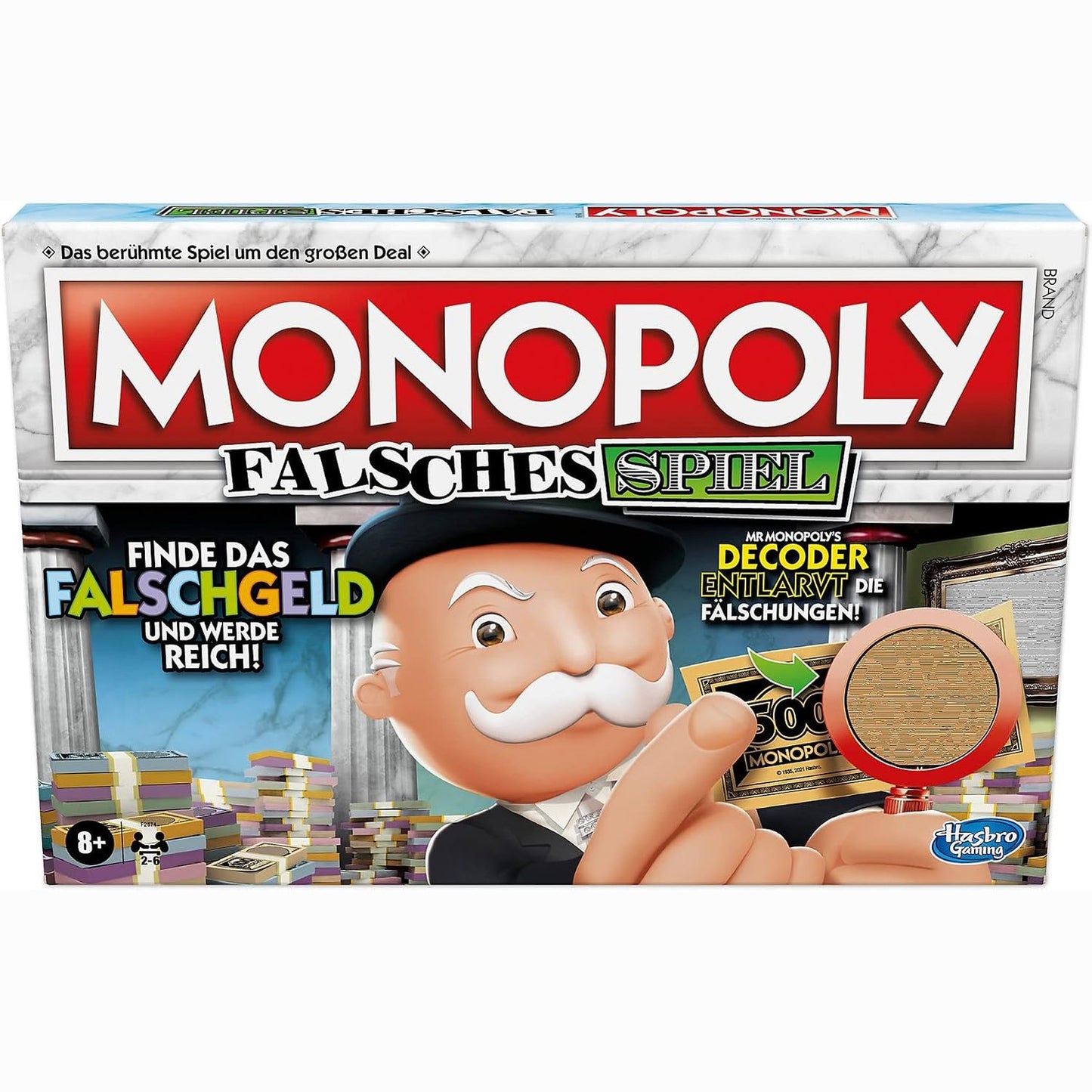 293142 - MONOPOLY F2674100 Lojë tavoline për familje dhe fëmijë, për 2-6 lojtarë, shumëngjyrëshe, madhësi e vetme