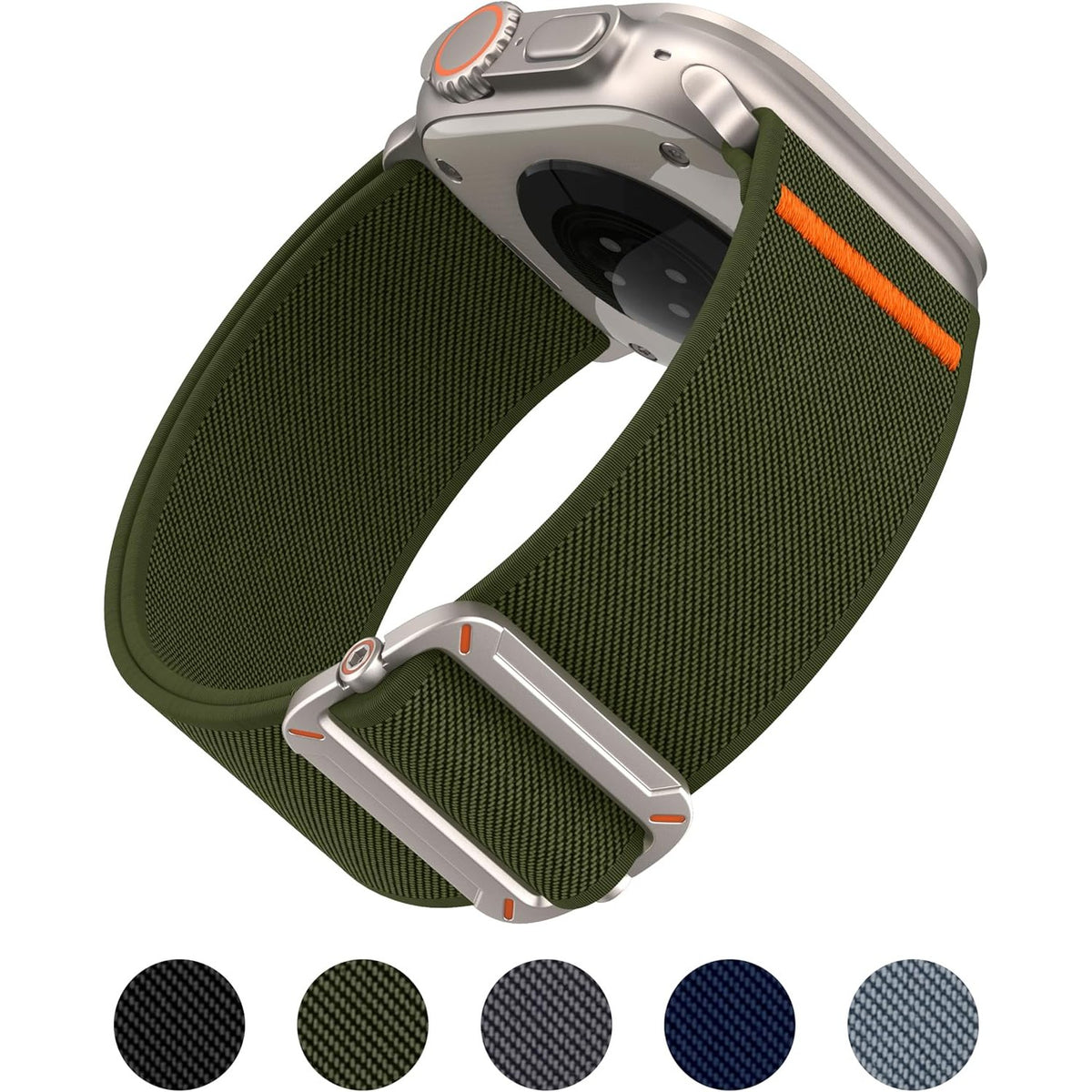 299947 - HIGGS - Rrip dore prej najloni i pajtueshëm me Apple Watch Ultra 3/2/1 49mm, 46mm 45mm 44mm 42mm, Rrip sportiv për iWatch Ultra Series 11-2, për meshkuj