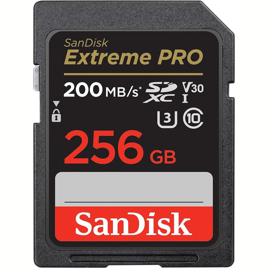 276264 - SANDISK Kartë memorieje Extreme PRO SDXC UHS-I 256 GB (V30, shpejtësi transferimi 200 MB/s, U3, video 4K UHD, teknologji SanDisk QuickFlow, rezistente ndaj temperaturave)