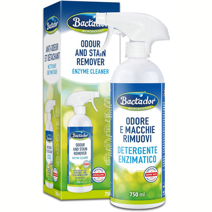 263322 - BACTADOR Sprej Pastrues Enzimash 750ml, Heqës Erërash dhe Njollash, Neutralizues Mikrobiologjik