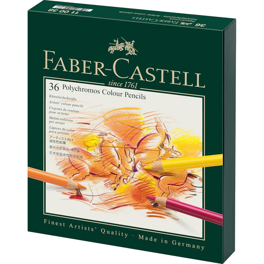 188897 - FABER-CASTELL - Lapsa me Ngjyra Polychromos 110038, Kuti Studioje me 36 Pjesë