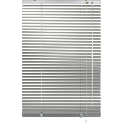 226541 - GARDINIA Perde Veneciane prej alumini, Montim në mur dhe tavan, Kit Montimi i Përfshirë, Argjend, 110 x 130 cm (Gjerësi x Lartësi)