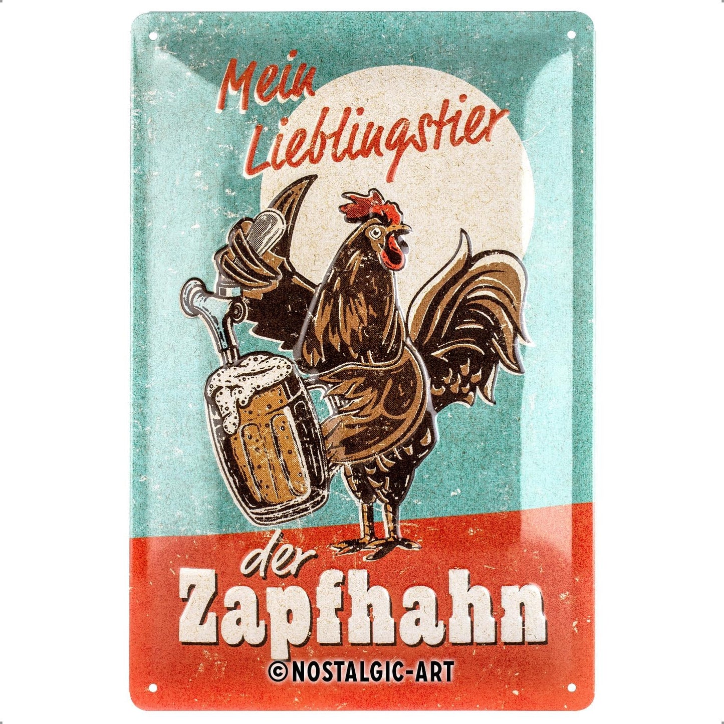 242586 - NOSTALGIK-ART Tabelë Retro prej Kallaji, 20 x 30 cm, E Bërë prej Metali, Dizajn Vintage
