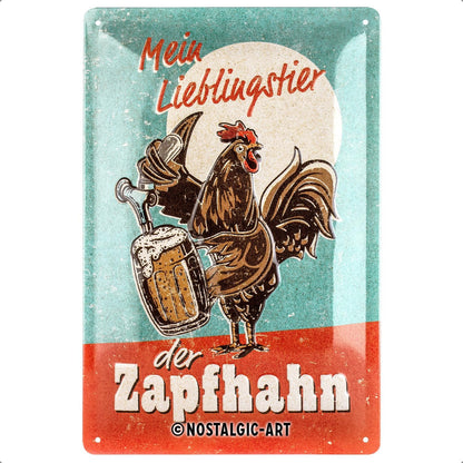242586 - NOSTALGIK-ART Tabelë Retro prej Kallaji, 20 x 30 cm, E Bërë prej Metali, Dizajn Vintage