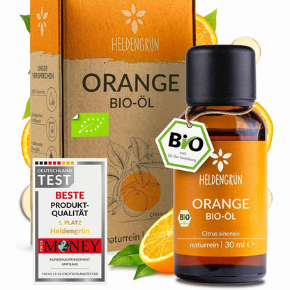 303778 - HELDENGRÜN® Vaj Portokalli Organik 100ml, i shtrydhur në të ftohtë, 100% i pastër, vaj esencial