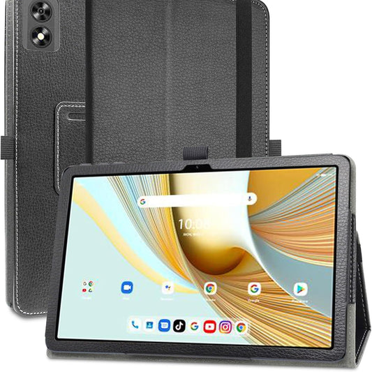 273806 - MAMA MOUTH Mbulesë mbrojtëse me çantë lëkure PU për UMIDIGI G3 Tab/UMIDIGI G2 Tab/UMIDIGI G1/UMIDIGI G3 Tab Ultra 10.1 inç, e zezë