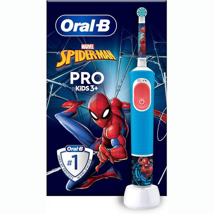 321172 - ORAL-B Furçë dhëmbësh elektrike e rikarikueshme Pro Kids Marvel Spiderman, 1 kokë furçe, për fëmijë 3 vjeç e lart