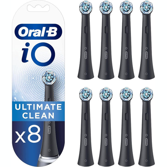 289508 - ORAL-B Koka furçash dhëmbësh elektrike iO Ultimate Clean, pako me 8 koka zëvendësuese të zeza