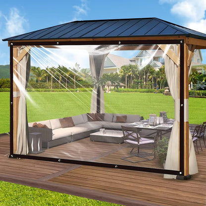 187320 - TENDA E PAPËRSHKUESHME NGA UJI DHE TRANSPARENTE, 3x5m, PËR AMBIENTE TË JASHTME, TARRACA DHE KAFAZE PULE