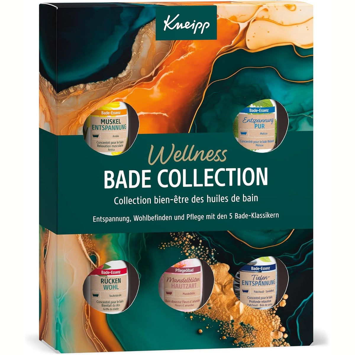 298851 - KNEIPP Set Dhuratash Wellness Bath Collection - 5 vajra 20ml - Madhësi mostrash
