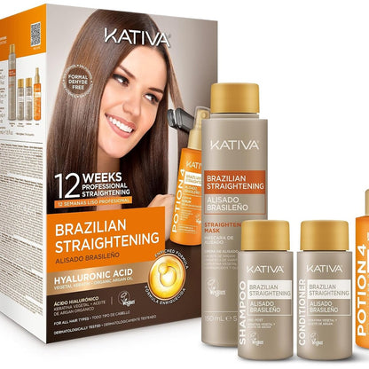 336429 - KATIVA - Kit brazilian për zbutjen, Acidi Hialuronik, 225 ml