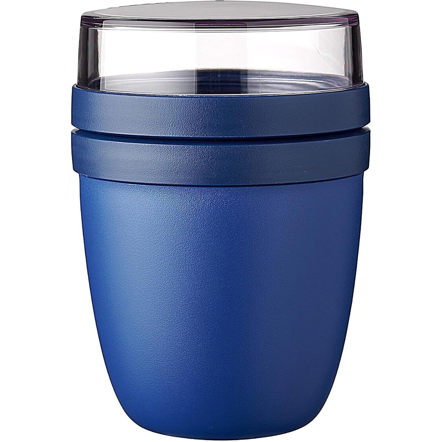 197132 - MEPAL Filxhani për Musli me Ndarje, Kapaciteti 500 ml + 200 ml, Material Plastik, i Përshtatshëm për Frigorifer, Mikrovalë dhe Lavastovilje - Blu e Ndezur