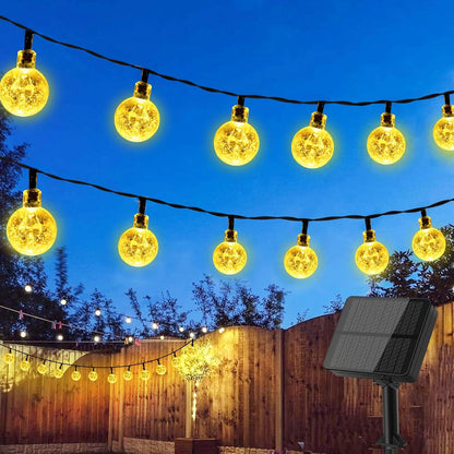 216197 - SONPEN Drita diellore për jashtë, 12M 60 LED, 8 mënyra, e papërshkueshme nga uji