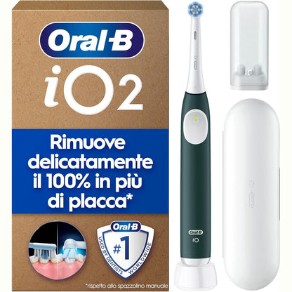315654 - ORAL-B Furçë dhëmbësh elektrike iO Seria 2 - 1 kokë furçe, çantë udhëtimi, 3 mënyra pastrimi, dizajnuar nga Braun