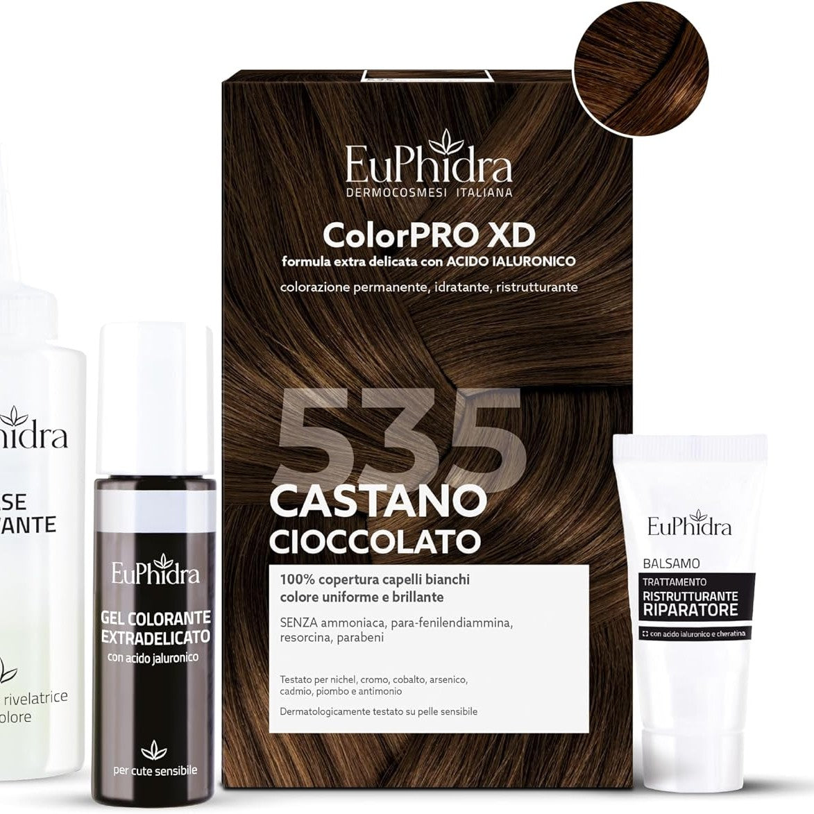 272457 - EuPhidra ColorPro XD, Ngjyrë e përhershme për flokë, kafe çokollate