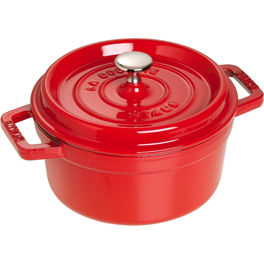 217046 - STAUB Ena për pjekje gize e emaluar, 20 cm, 2.20 L, 4.2 kg, ngjyrë qershie, për të gjitha sobat