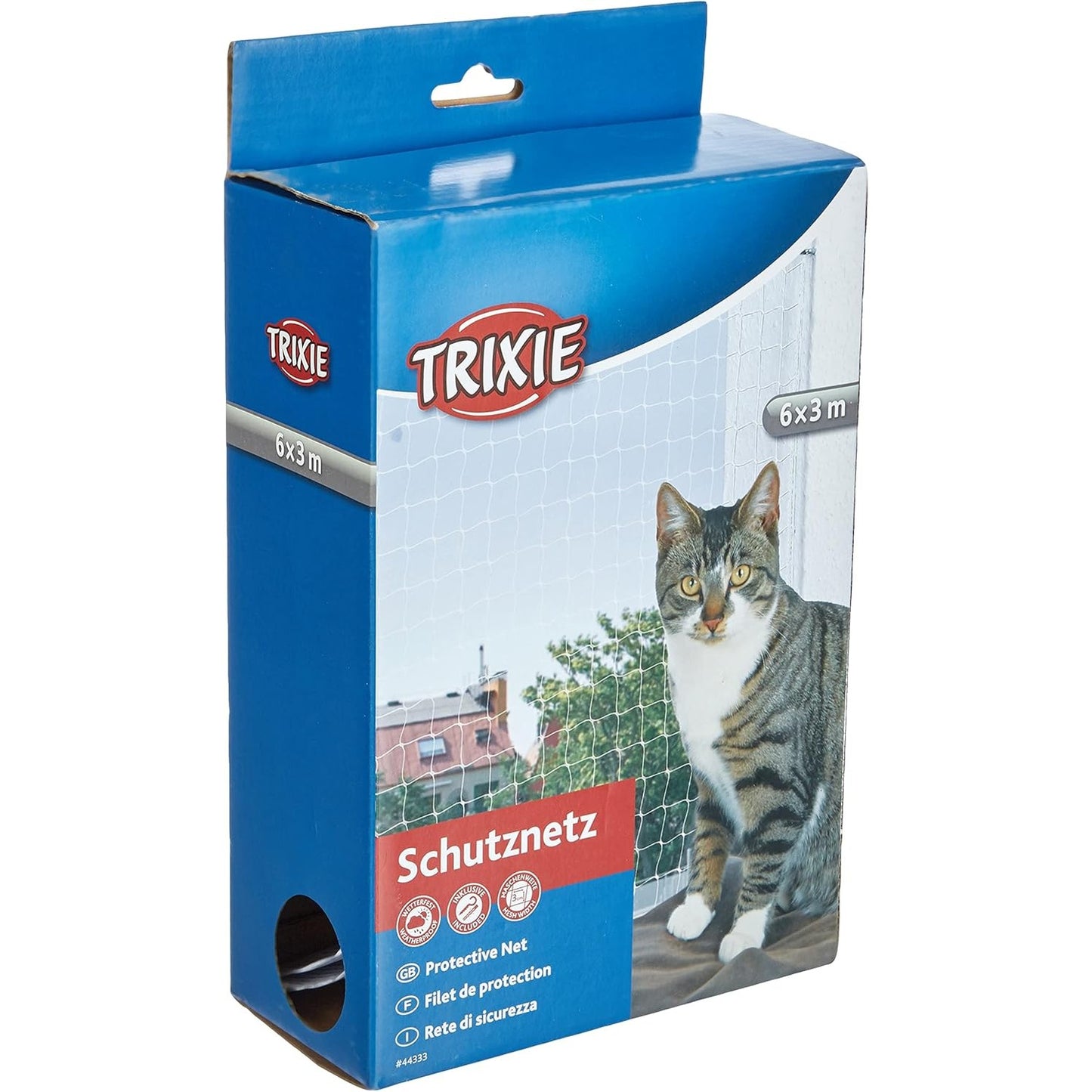 253464 - TRIXIE Rrjetë Sigurie për Ballkon, e Bardhë, 6 x 3 m