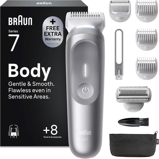 335796 - BRAUN Makinë rroje elektrike për meshkuj Series 7, 8 vegla, Modeli BG7555, Ngjyra gri