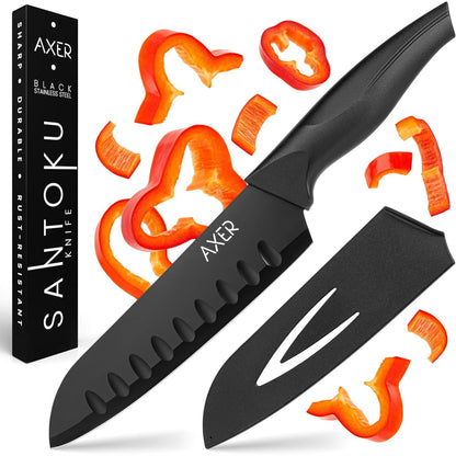 257852 - AXER Thikë Santoku, thikë e mprehtë japoneze, profesional, 18 cm