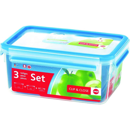 238114 - EMSA SET ENESH PËR RUJTJEN E USHQIMIT ME KAPËSE, 0.55 L, 1.00 L, 2.20 L, TRANSPARENTE, 508566