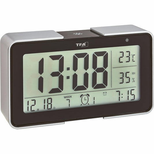213770 - TFA DOSTMANN Orë alarmi me radio Melody, 60.2540.01, me tone të ndryshme alarmi, 14 x 4 x 8 cm