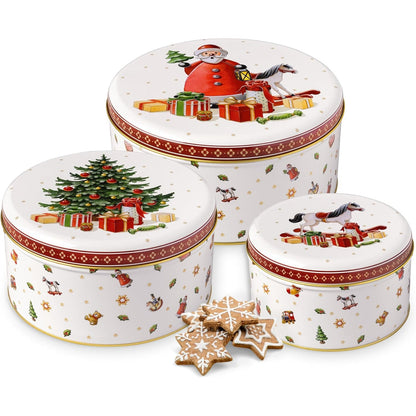 205362 - VILLEROY & BOCH - Set Tavësh për Biskota Winter Collage, Shumëngjyrësh, 19.7 x 9.4 cm, 3 Copë