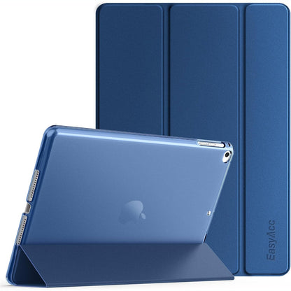 300097 - EASYACC Mbështjellëse për iPad 9.7 inç, mbrojtëse mat ultra e hollë, funksion zgjimi/gjumi automatik, blu.
