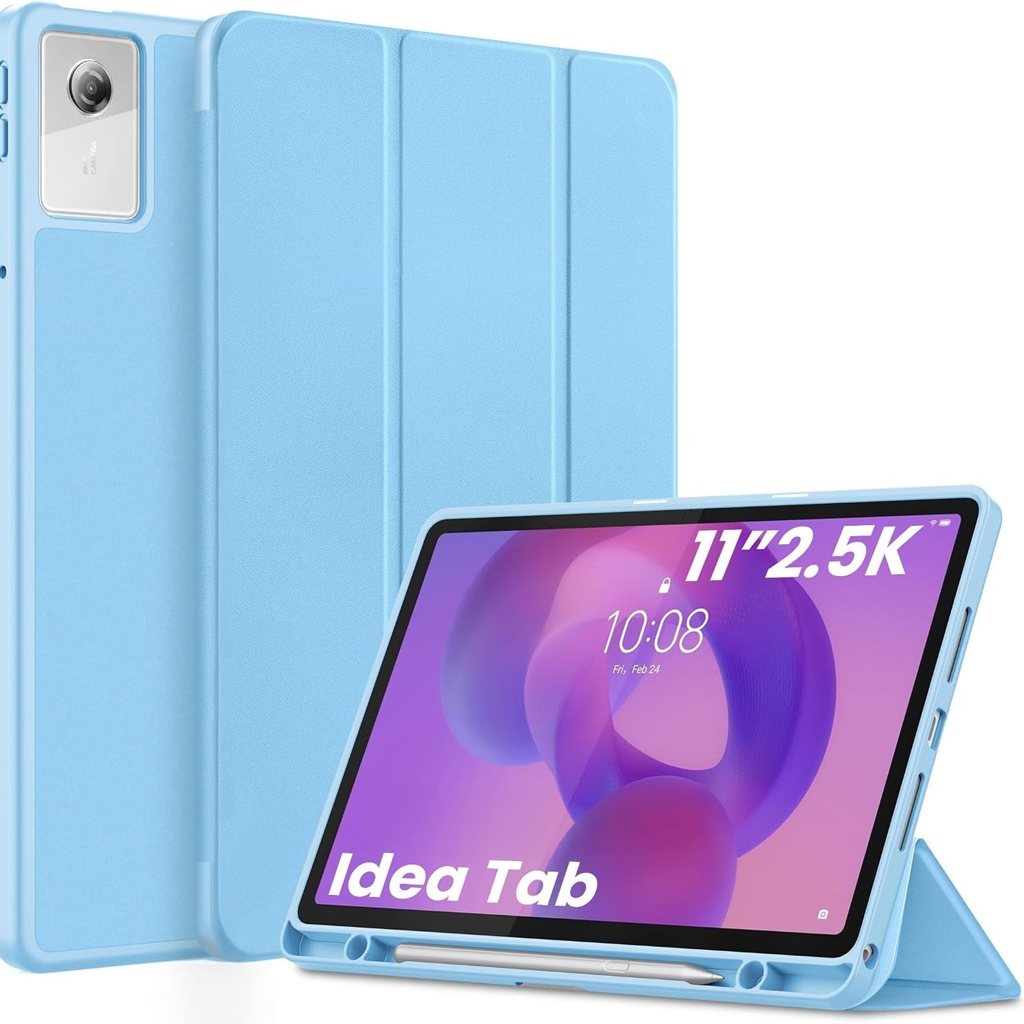 269346 - EASYACC Mbrojtëse për tabletin Lenovo Idea Tab 11 inç 2025, Mbrojtëse e hollë me mbështetëse për TB-336ZU TB-336FU, Blu qielli