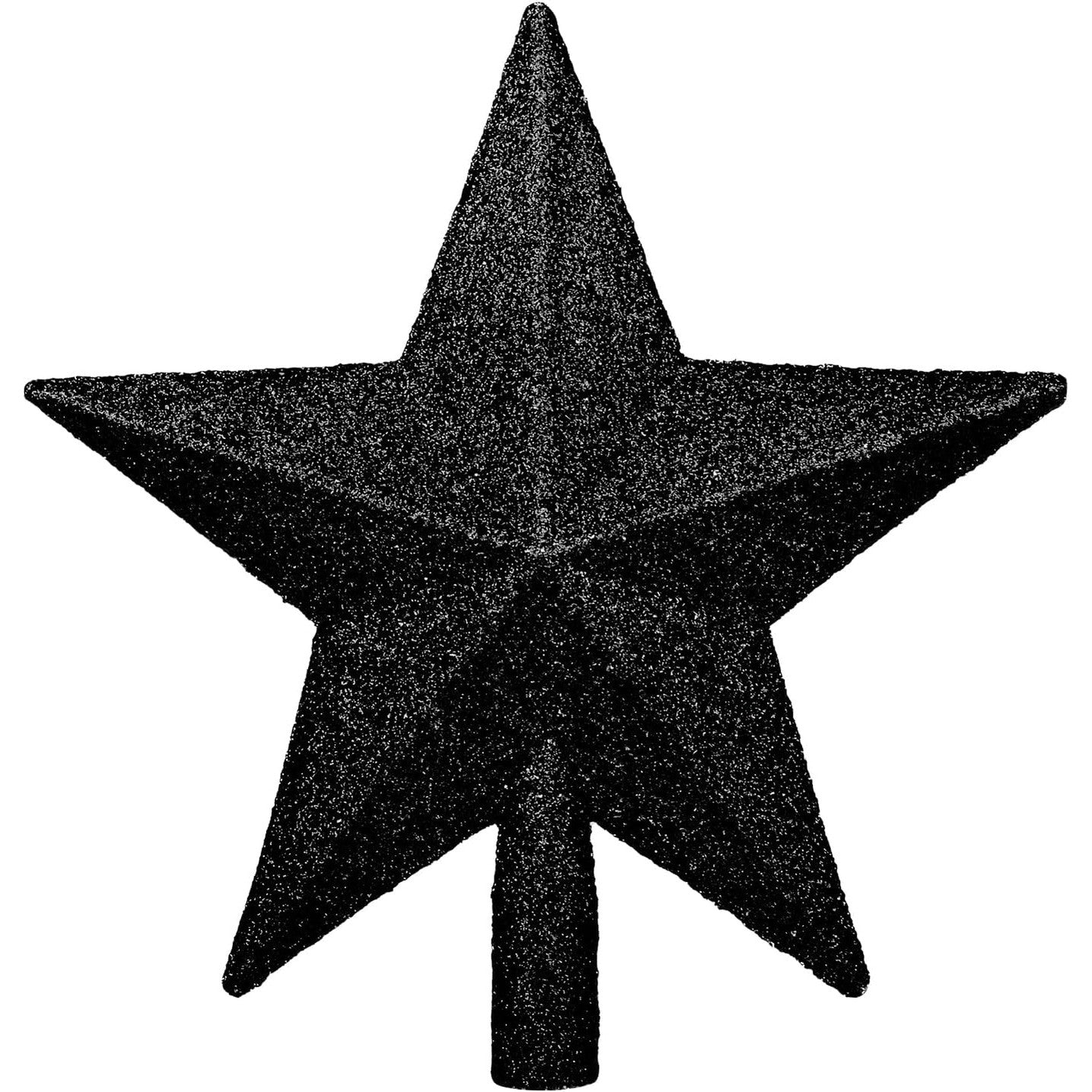198875 - DERAYEE Peme Krishtlindjeje e Zeze me Shkelqim, Yll Dekorativ prej Plastike, Dekor per Feste