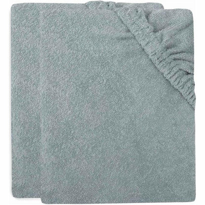 298621 - JOLLEIN Mbulesë për dyshek ndërrimi rrobash Terry – Jeshile deti – Pako me 2 copë – 50 x 70 cm – 85% Pambuk – 15% Poliester – E çertifikuar Oeko-Tex