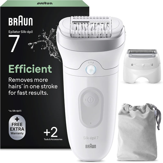311033 - BRAUN Depilator elektrik Silk-Épil 7 për femra, model 7-030, argjend